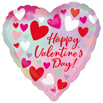 Pastel Valentine's Day 18" Heart Foil Balloon