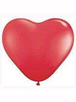 11" Red Heart Shaped Latex Balloons 100pk