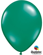 Qualatex Jewel 11" Emerald Green Latex Balloons 100pk