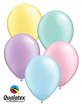 11" Pastel Pearl Assorted Latex Balloons 100pk