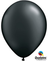 Qualatex Pearl 11" Onyx Black Latex Balloons 100pk