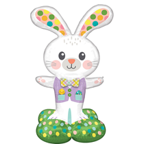 Spotted Easter Bunny 46" AirLoonz Foil Balloon