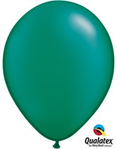 Qualatex Pearl 11" Emerald Green Latex Balloons 100pk