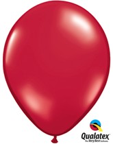 Qualatex Jewel 11" Ruby Red Latex Balloons 100pk
