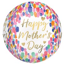Mother's Day Colourful Watercolour 15" Orbz Foil Balloon