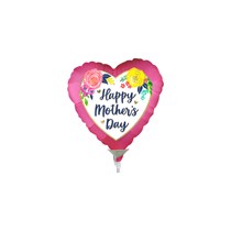 Mother's Day Floral Pink Watercolour 9" Mini Foil Balloon