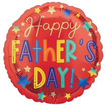 Happy Father's Day Stars 18" Foil Balloon