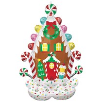 Christmas Gingerbread House 51" Airloonz Foil Balloon