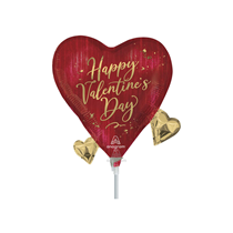 Happy Valentine's Day Rouge Mini Shape Foil Balloon