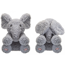 Peekaboo Grey Elephant Toy 23cm