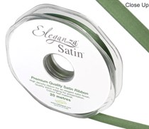Sage Green Eleganza 10mm Satin Ribbon 20M