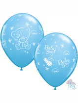 Tiny Tatty Teddy Baby Boy 11" Latex Balloons 25pk