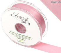 Classic Pink Eleganza 25mm Satin Ribbon 20M