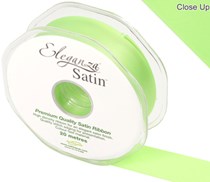 Lime Green Eleganza 25mm Satin Ribbon 20M