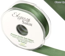 Sage Green Eleganza 25mm Satin Ribbon 20M