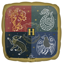 Harry Potter Hogwarts Crest 18" Sqaure Balloon