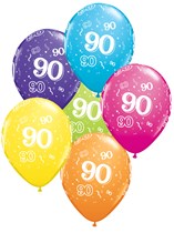 Age 90 Latex 11" Balloons 25pk