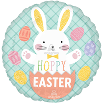Hoppy Easter Bunny 18" Foil Balloon