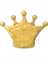 Golden Crown 41" Supershape Foil Balloon