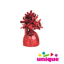 Unique Party Red Foil Tassle Balloon Weight