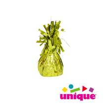 Unique Party Lime Green Foil Tassle Balloon Weight