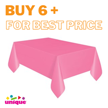 Hot Pink Plastic Reusable Tablecover