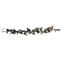 Christmas Artificial Red Berry, Pine & Holly Garland 150cm