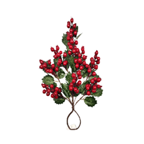 Christmas Artificial Red Berry & Holly Drop 42cm