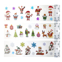 Christmas Character Window Gel Stickers