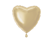 Single 18" Gold Heart Shaped Foil Balloon