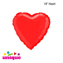  Red Heart Shaped 18" Foil Balloon