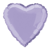 Single 18" Lavender Heart Shaped Foil Balloon