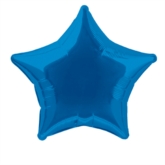 Single 20" Royal Blue Star Shaped Foil Balloon