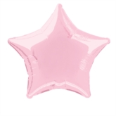 Single 20" Pastel Pink Star Shaped Foil Balloon