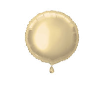 Single 18" Gold Round Foil Balloon