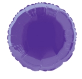 Single 18" Deep Purple Circular Foil Balloon