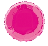 Single 18" Hot Pink Circular Foil Balloon