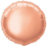 Rose Gold 18" Circular Foil Balloon Packaged