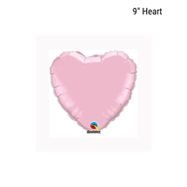 Pearl Pink 9" Heart Foil Balloon