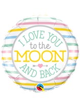 I Love You To Moon And Back 18" Foil Balloon