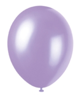12" Lovely Lavender Pearlized Latex Balloons - 50pk