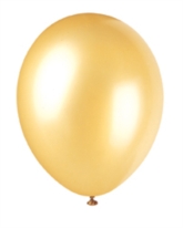 12" Champagne Gold Pearlized Latex Balloons - 50pk