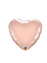 Rose Gold 18" Heart Foil Packaged