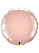 Rose Gold 18" Round Foil Balloon Unpackaged