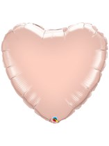Rose Gold 36" Heart Foil Balloon Unpackaged