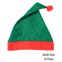 Adult Elf Christmas Hat 12 Pack