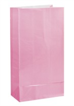 Light Pink Paper Sweet Bags 12pk