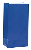 Royal Blue Paper Sweet Bags 12pk