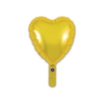 Oaktree Gold 9" Heart Foil Balloon