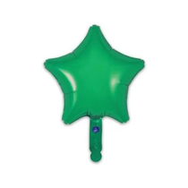 Oaktree Green 9" Star Foil Balloon (Loose & Self-Seal
